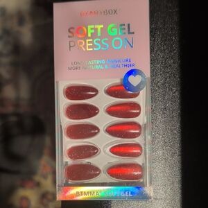 Red Soft Gel Press-On Nails